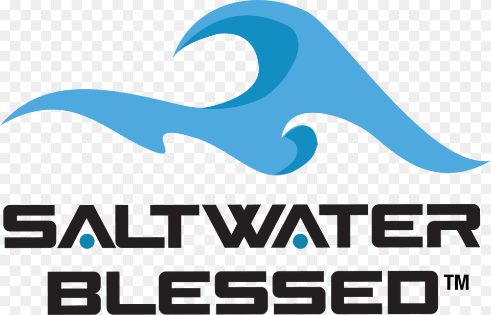 Saltwater Blessed Large, Logo, Nature, Outdoors, Sea Png Image