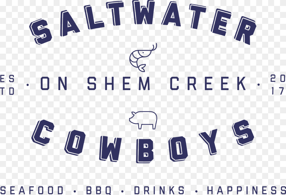 Saltwater Cowboys Shem Creek, Text Free Png