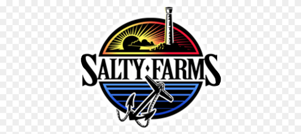 Salty Farms Seafood Restaurant Emblem, Electronics, Hardware, Symbol, Hook Free Png