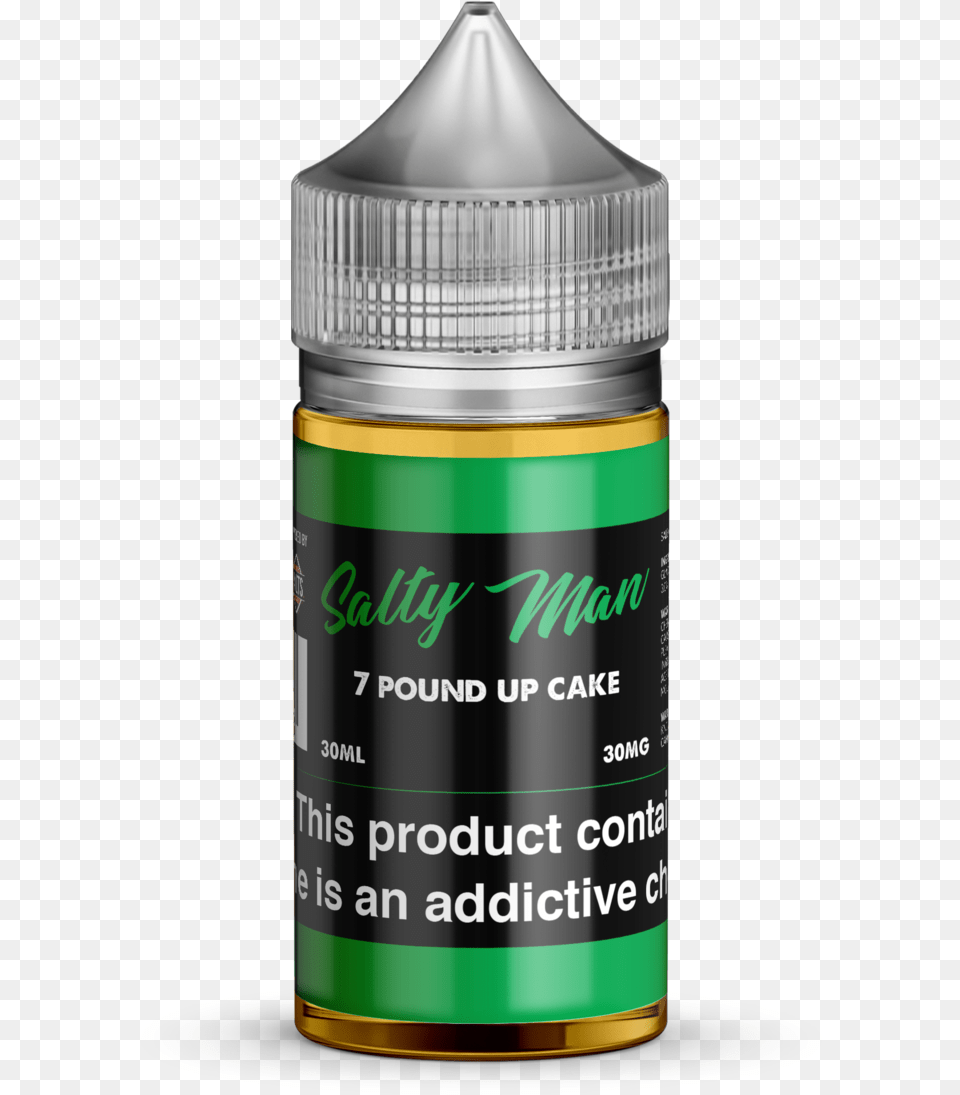 Salty Man Vapor Juice Salty Man 7 Pound Up Cake Salty Man Kool Peach, Paint Container, Bottle, Cosmetics, Perfume Free Transparent Png