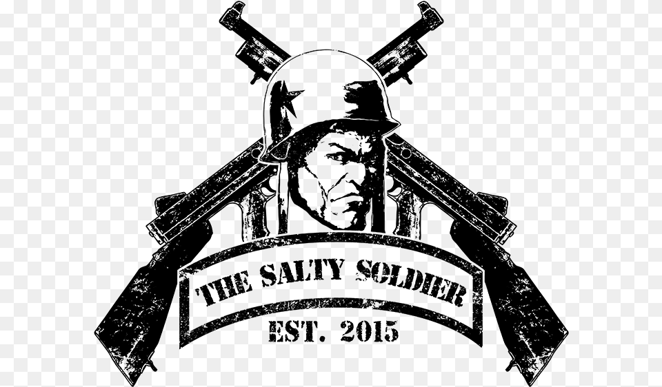 Salty Souldier Soldier Logo, Gray Png