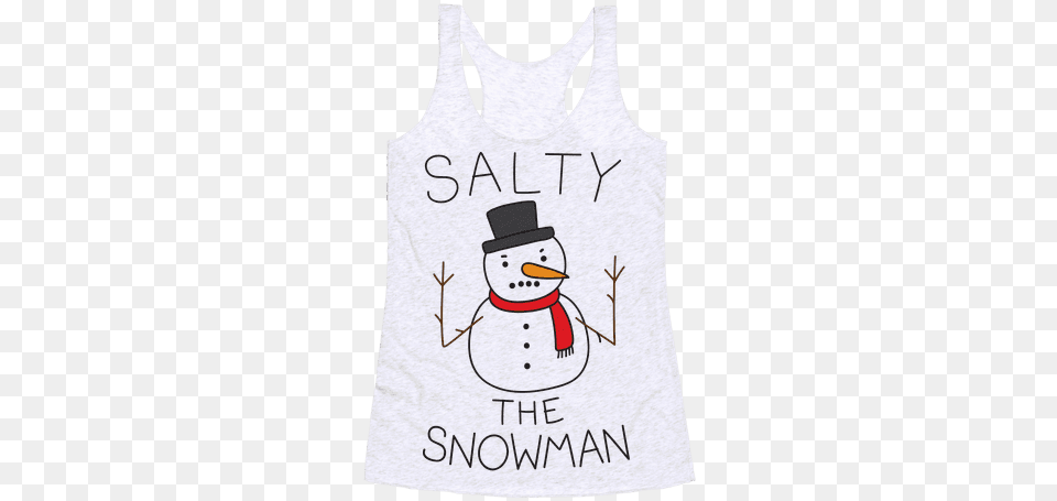 Salty The Snowman Racerback Tank Top Space Force To Infinity And Beyond, Nature, Outdoors, Winter, Snow Png