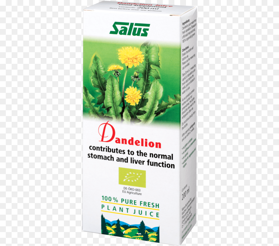 Salus Dandelion Juice 200 Ml, Herbal, Herbs, Plant, Flower Free Transparent Png