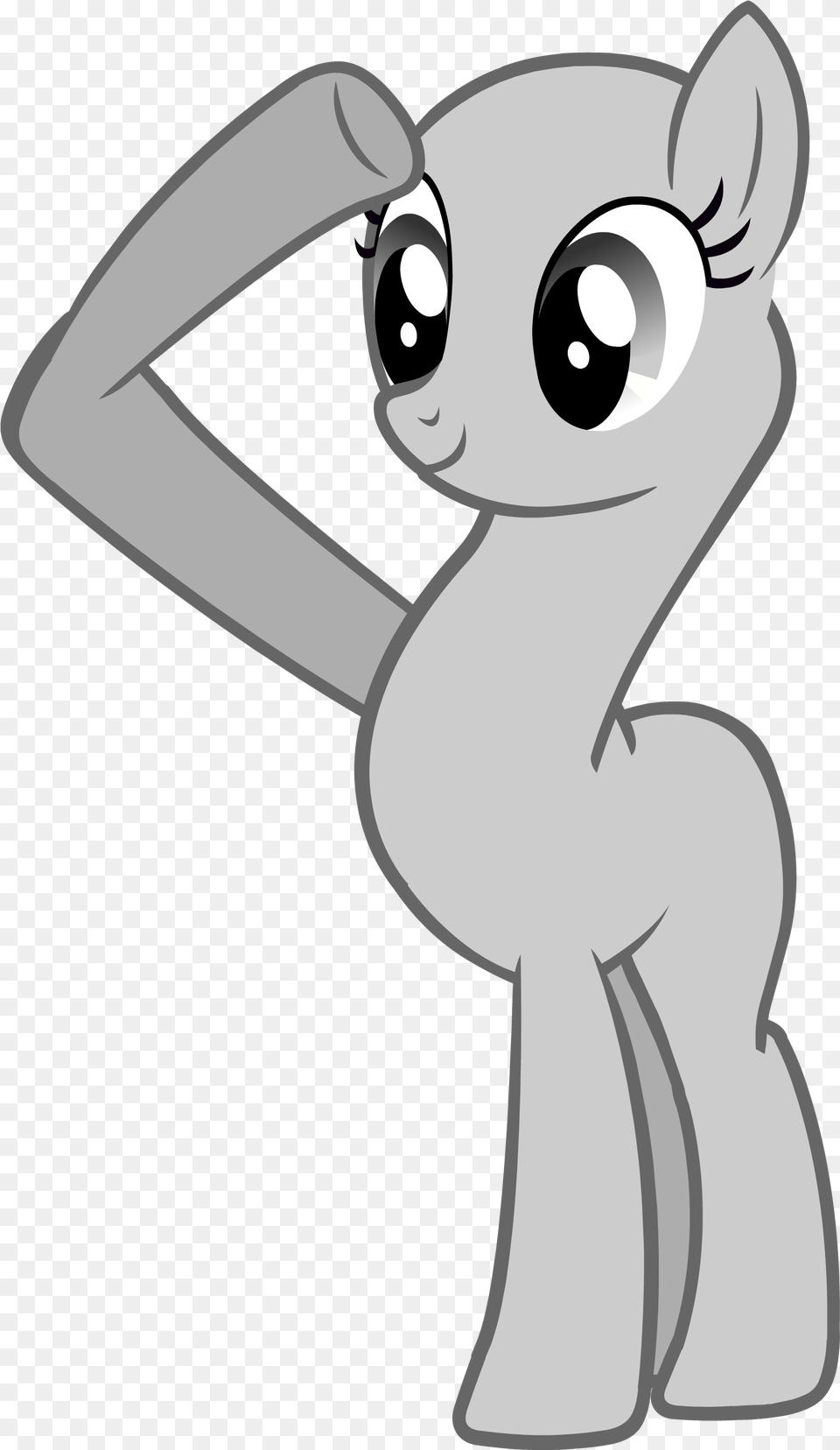 Salute Vector Mlp Earth Pony Template, Adult, Female, Person, Woman Free Png Download