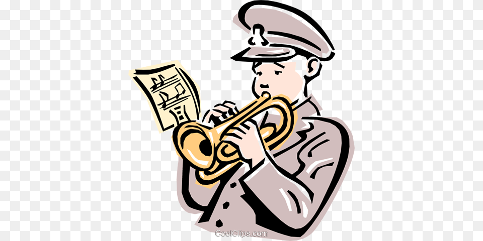 Salvation Army Trumpet Player Royalty Vector Clip Art, Adult, Person, Man, Male Png