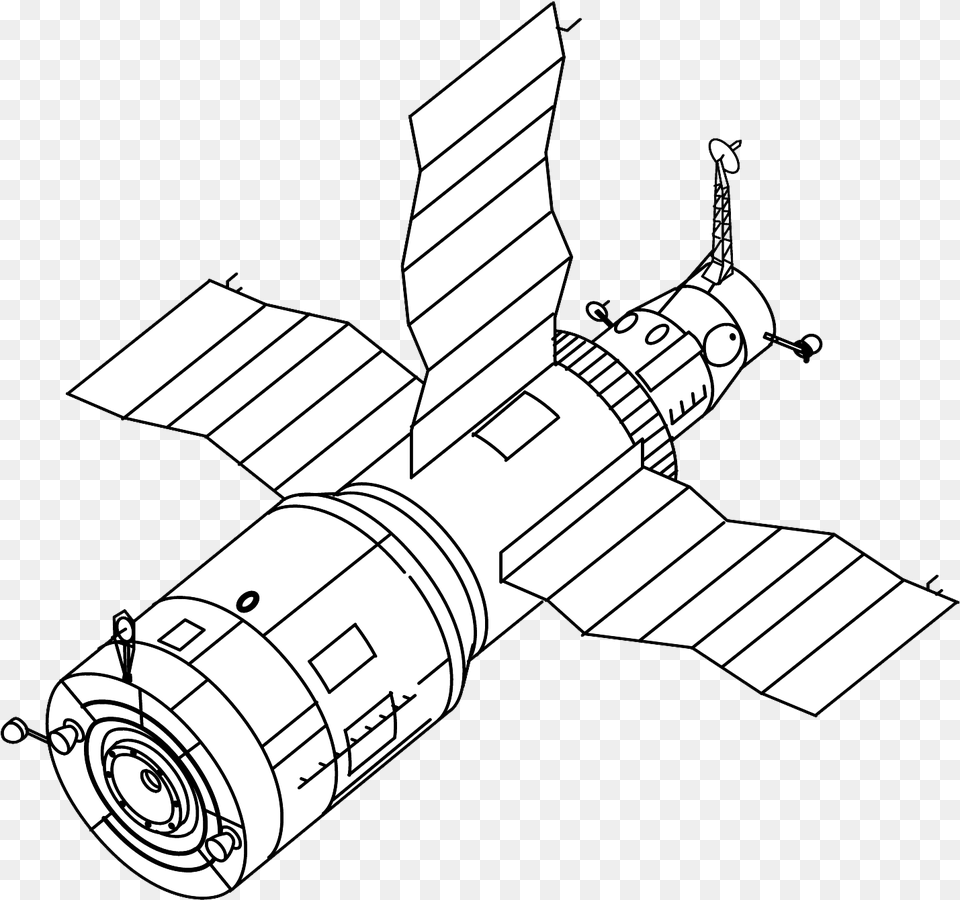 Salyut 6 Drawing Saljut 6 Drawing, Cad Diagram, Diagram, Astronomy, Outer Space Free Png