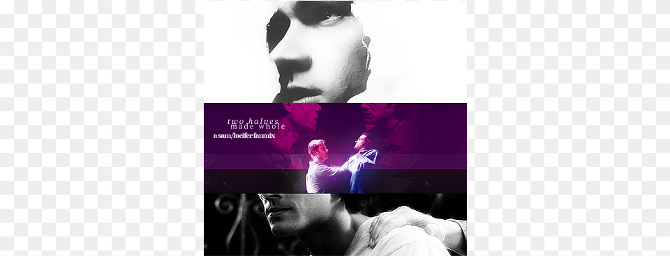 Sam And Lucifer Images Tumblr Lsf2p6kzzy1r11pipo1 500 Graphic Design, Purple, Advertisement, Poster, Baby Png
