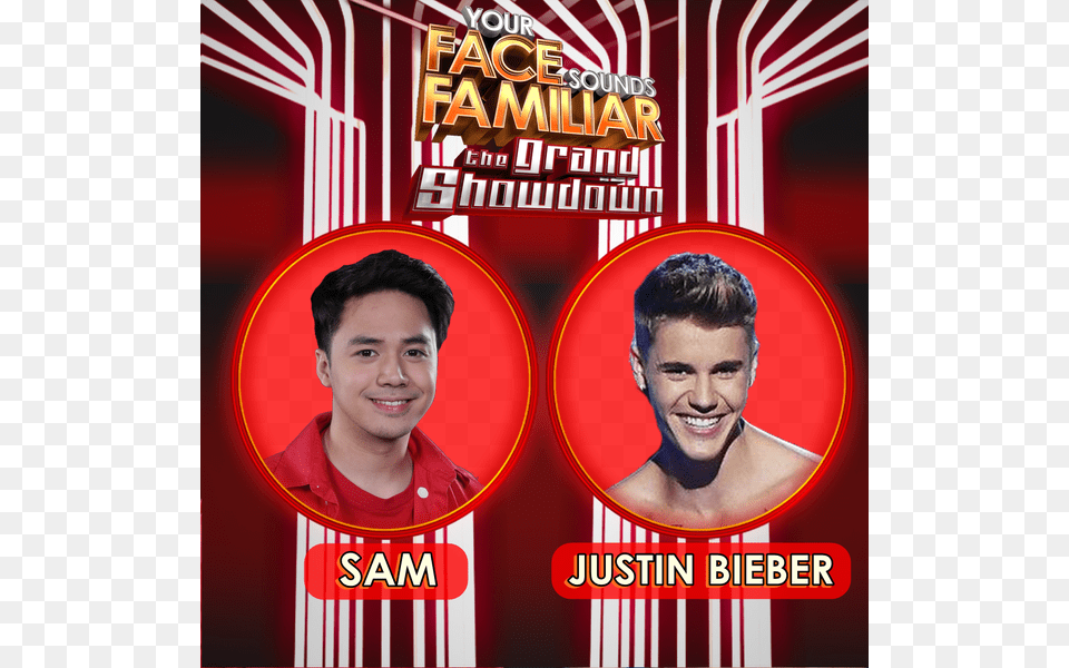 Sam Concepcion Impersonates Justin Bieber Justin Bieber Posters To Print, Adult, Poster, Person, Man Free Transparent Png