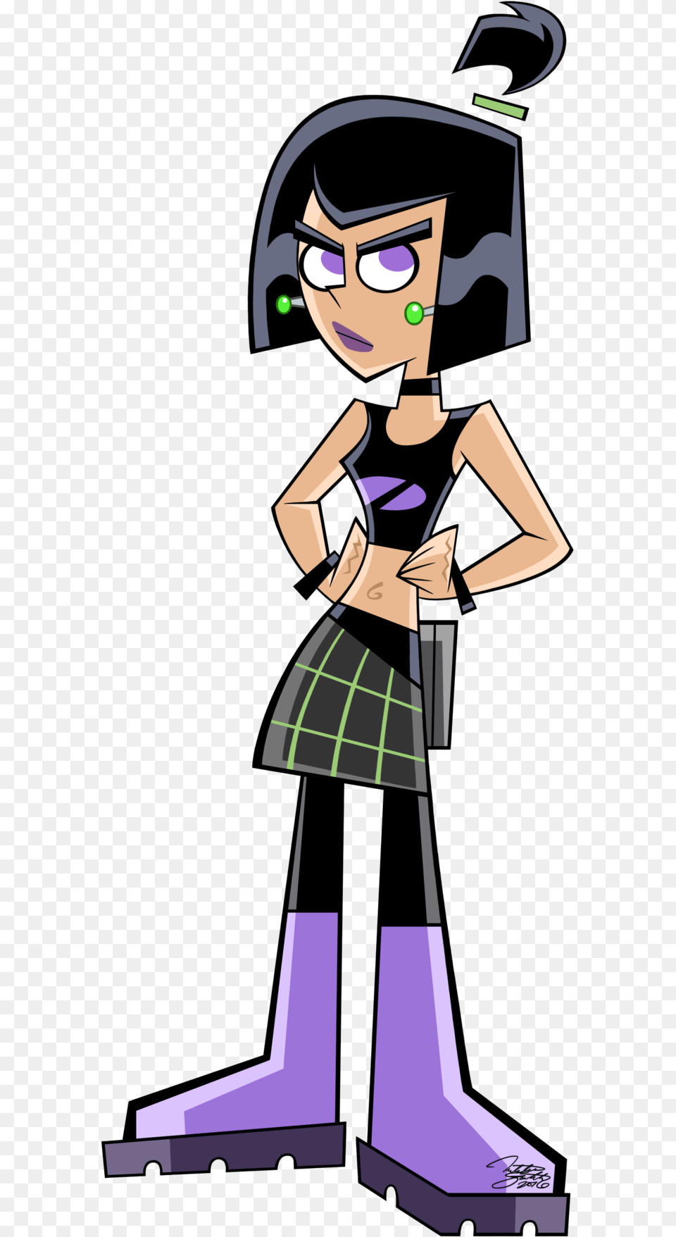 Sam From Danny Phantom, Clothing, Skirt, Person, Book Free Png