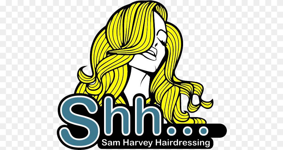 Sam Harvey Hardressing Woman Hair Silhouette, Sticker, Adult, Person, Female Free Png Download