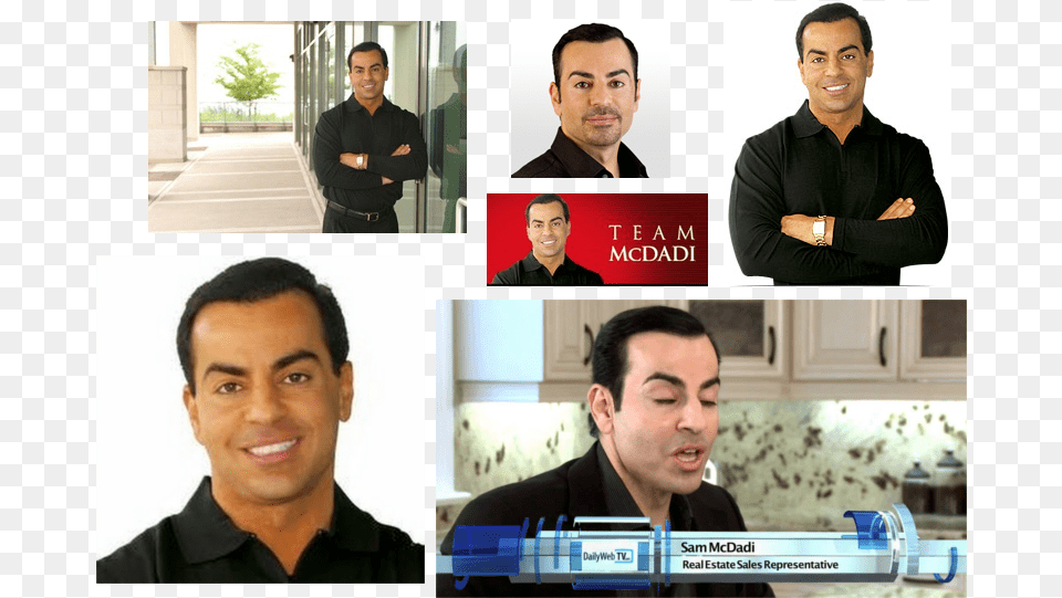 Sam Mcdadi Lover Fighter Real Estate Guy Sam Mcdadi Face Transformation, Adult, Portrait, Photography, Person Free Png Download