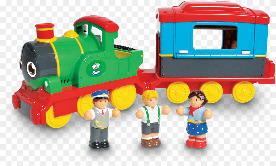 Sam The Steam Train, Wheel, Machine, Toy, Baby Png Image