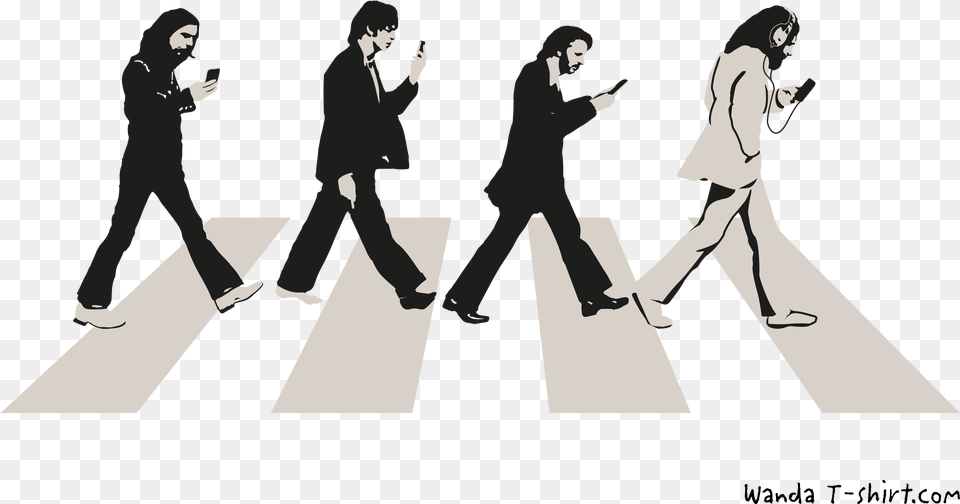 Samarreta Beatles Beatles Abbey Road, Zebra Crossing, Tarmac, Woman, Person Png