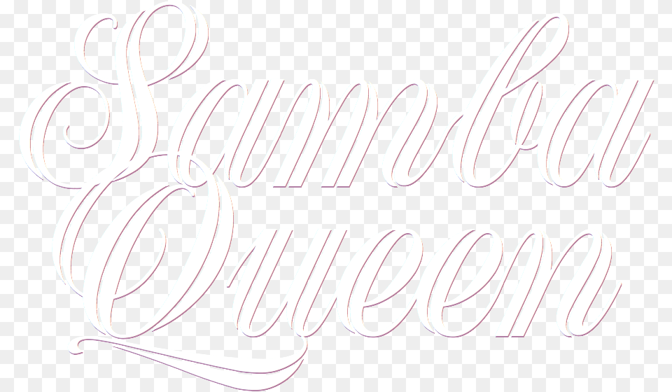 Samba Queen Logo Transparent Script Font Calligraphy, Handwriting, Text Free Png