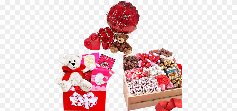 Same Day Valentine Flower Delivery Service For Valentine39s Valentine Cuddles Amp Kisses, Teddy Bear, Toy Png