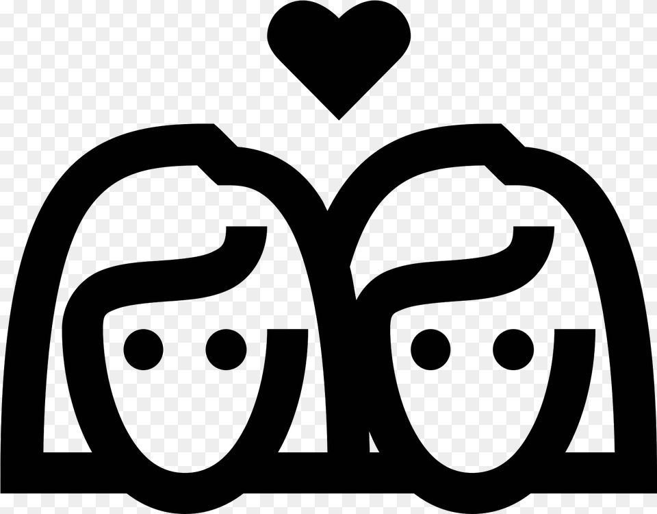 Same Sex Marriage Icon Crush Icon, Gray Free Png Download