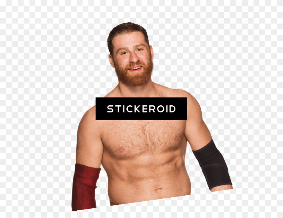 Sami Zayn Smiling Barechested, Adult, Person, Man, Male Free Png Download