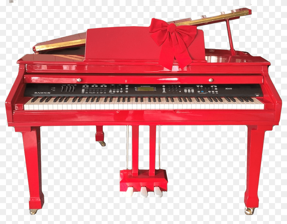 Samick Digital Grand Red Digital Grand Piano, Grand Piano, Keyboard, Musical Instrument Free Png Download