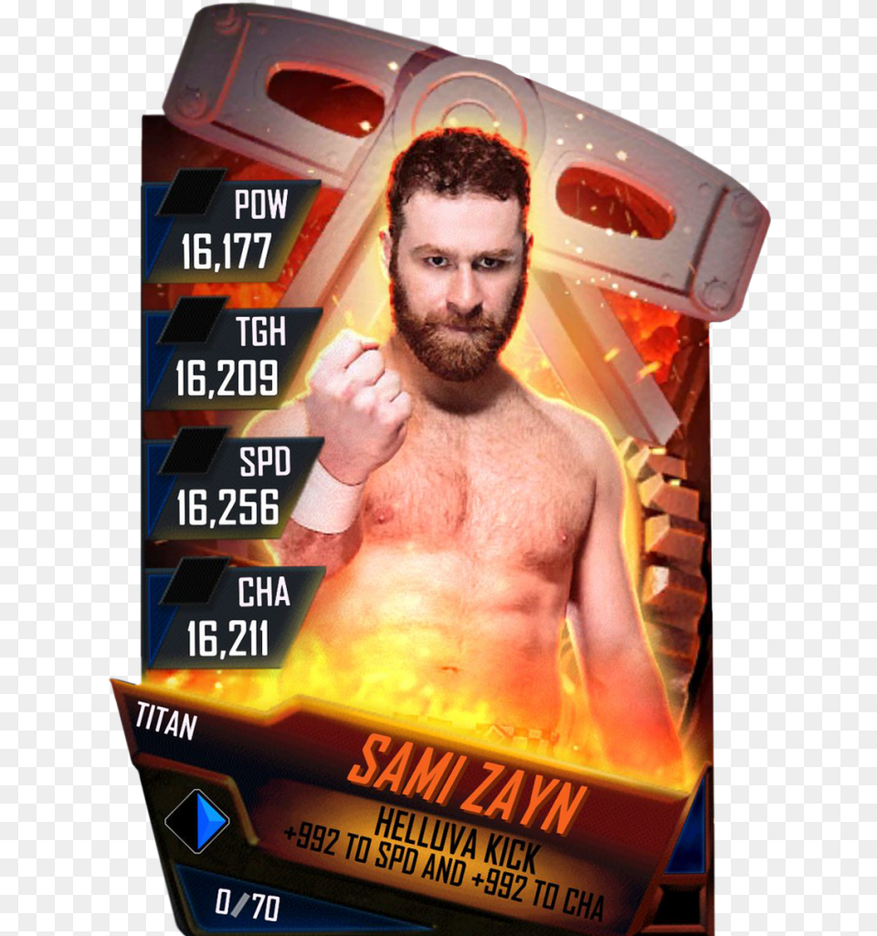 Samizayn S4 18 Titan Ringdom Barechested, Adult, Beard, Person, Face Free Transparent Png