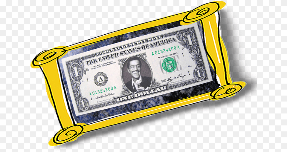 Sammy Davis Jr Dollar Bill, Person, Money, Face, Head Free Png