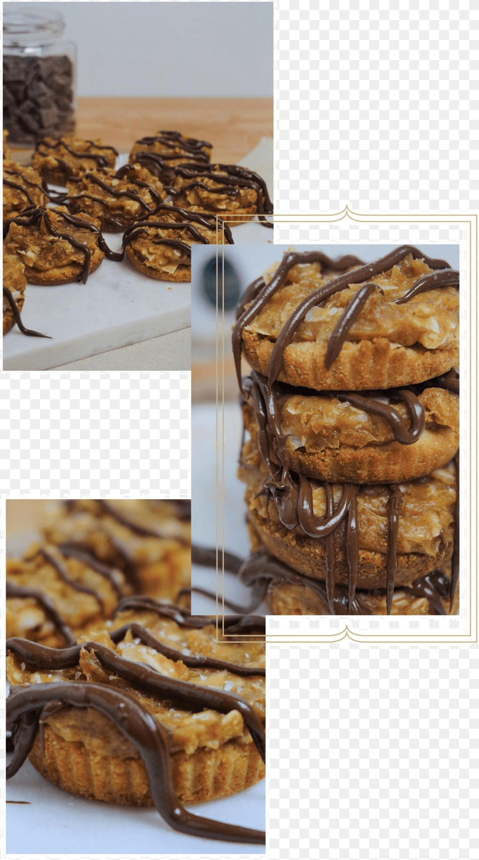 Samoa Cookies Sandwich Cookies, Burger, Food, Sweets, Bread Free Png Download