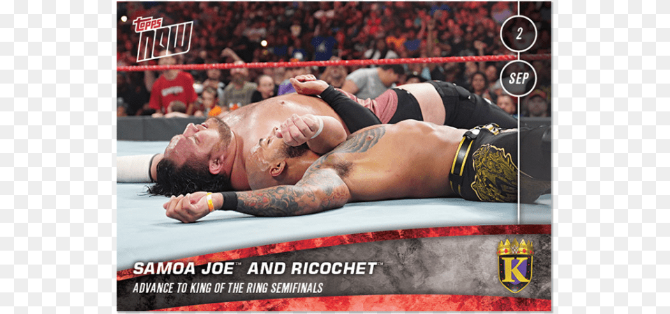 Samoa Joe And Ricochet Advance To King Of The Ring Magento, Adult, Male, Man, Person Free Png Download