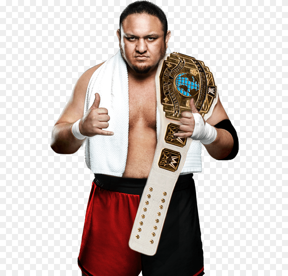 Samoa Joe Intercontinental Champion, Person, Hand, Finger, Body Part Free Png Download