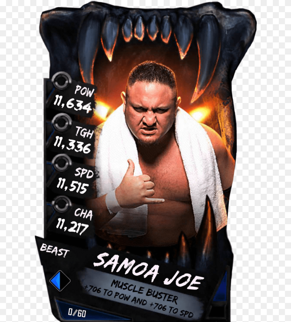 Samoajoe S4 16 Beast Peyton Royce Wwe Supercard, Adult, Male, Man, Person Png