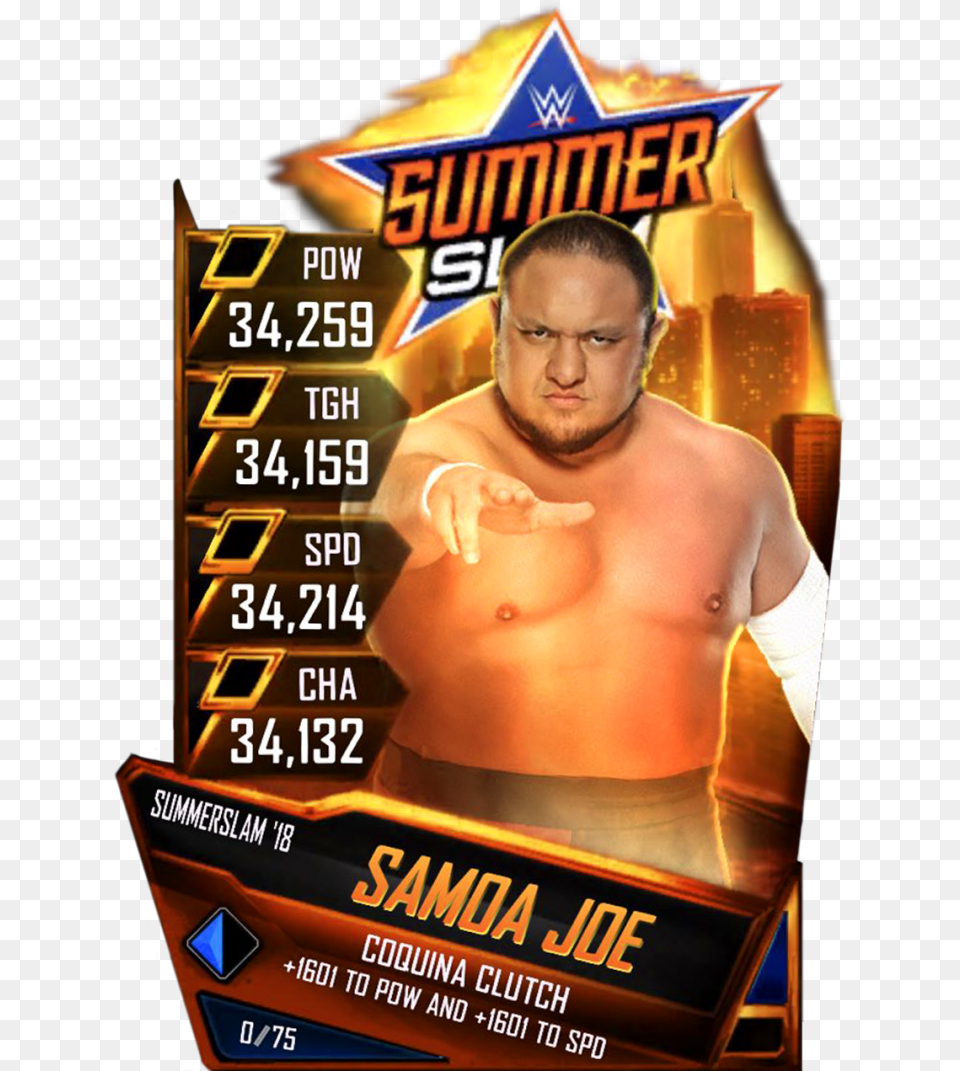 Samoajoe S4 21 Summerslam18 Ringdom Barechested, Adult, Male, Man, Person Free Png