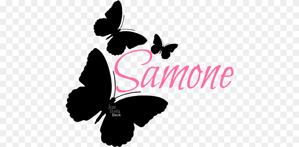 Samone Butterfly Logo Illustration, Text Png
