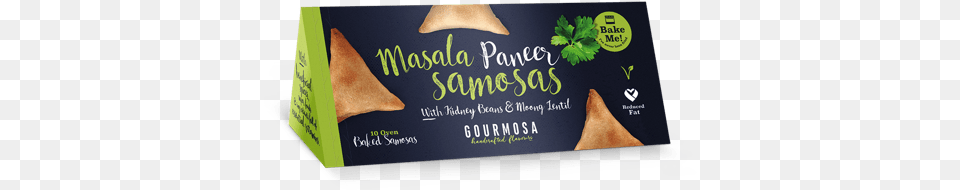 Samosas Gourmosa Masala Paneer Samosa Pie With Kidney Beans, Herbs, Plant, Blackboard, Bread Free Png Download