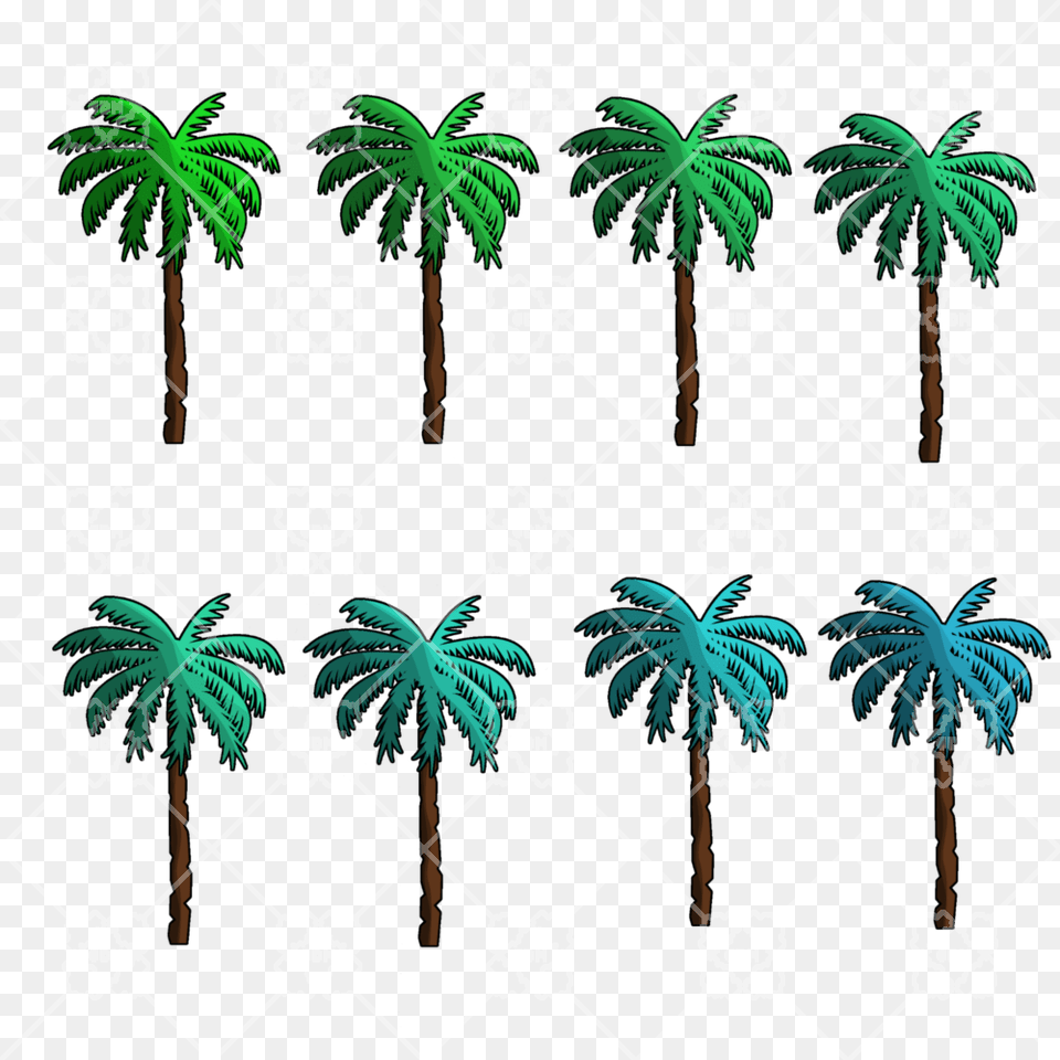 Sample File Animated Palm Tree, Pattern, Rainforest, Plant, Vegetation Free Png