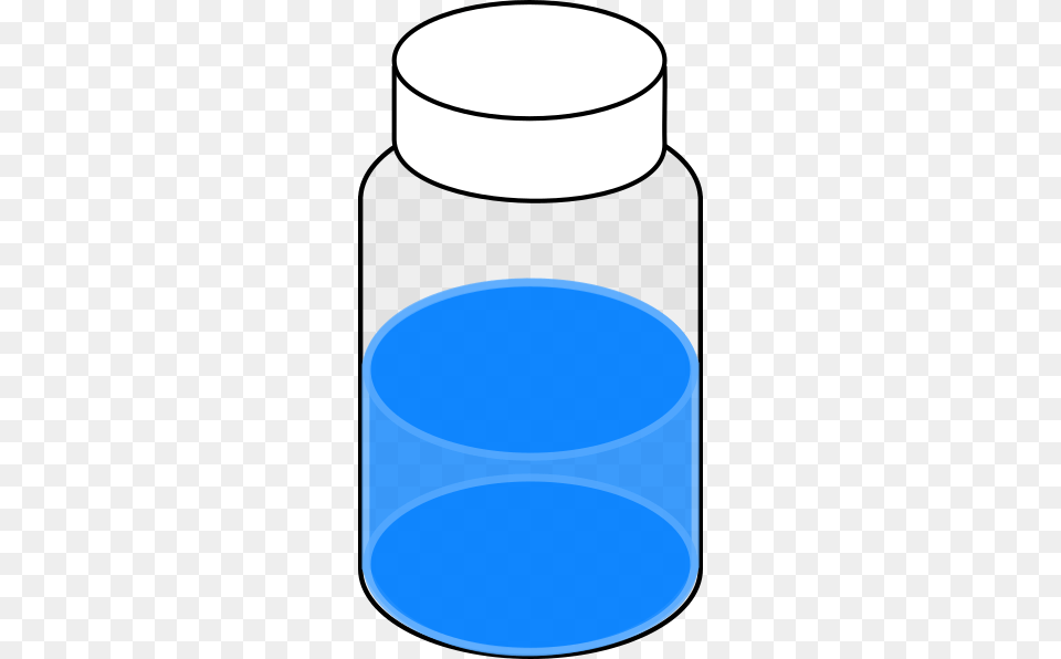 Sample Vial Blue Clip Art, Jar, Cylinder Free Png Download