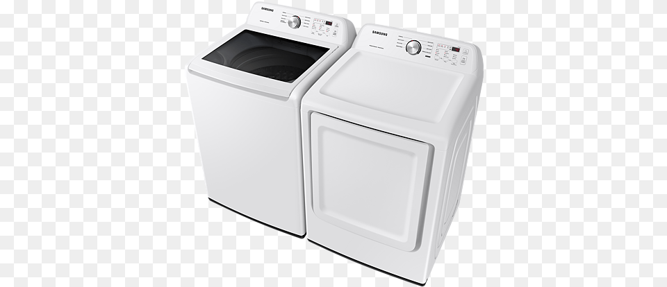 Samsung 27 Inch 72 Cu Ft Electric Dryer With Sensor Dry In White Dve45t3200w Samsung Wa45t3400aw, Appliance, Device, Electrical Device, Washer Png Image