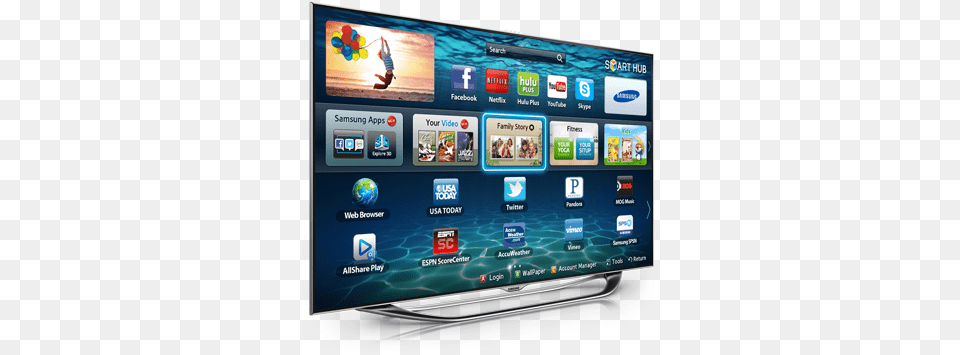 Samsung 32 Inch Led Smart Tv Smart Led 32 Inch Samsung, Computer Hardware, Electronics, Hardware, Monitor Png