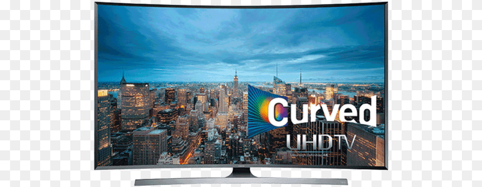 Samsung 55in Tv 4k Curved New York City, Hardware, Computer Hardware, Electronics, Screen Png
