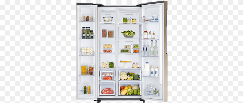 Samsung 674 L Frost Side By Side Refrigerator Samsung Rs62k60a7sl Ss Side By Side Fridge Net, Appliance, Device, Electrical Device Free Png