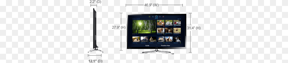 Samsung 8 Series Pn F8500 60 In 3d Plasma Smart Tv, Computer Hardware, Electronics, Hardware, Monitor Free Png Download