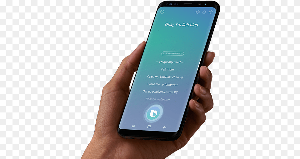 Samsung Bixby Screen On Galaxy S8 Bixby, Electronics, Mobile Phone, Phone, Iphone Png Image