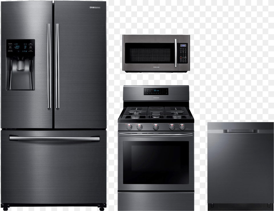Samsung Black Stainless Steel Appliances, Appliance, Device, Electrical Device, Microwave Png