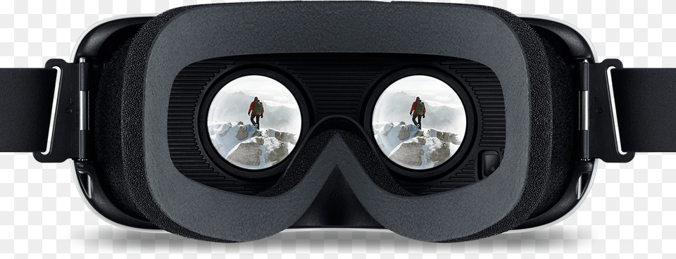 Samsung Celebrates 25 Years Of German Unity Looking Through Vr Goggles, Accessories, Camera, Electronics, Person Free Transparent Png