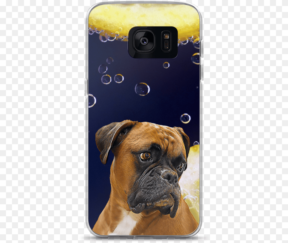 Samsung Cell Phone Case With Boxer Dog Design Am Boxer Dignified And True Composition Notebook, Animal, Bulldog, Canine, Mammal Png Image