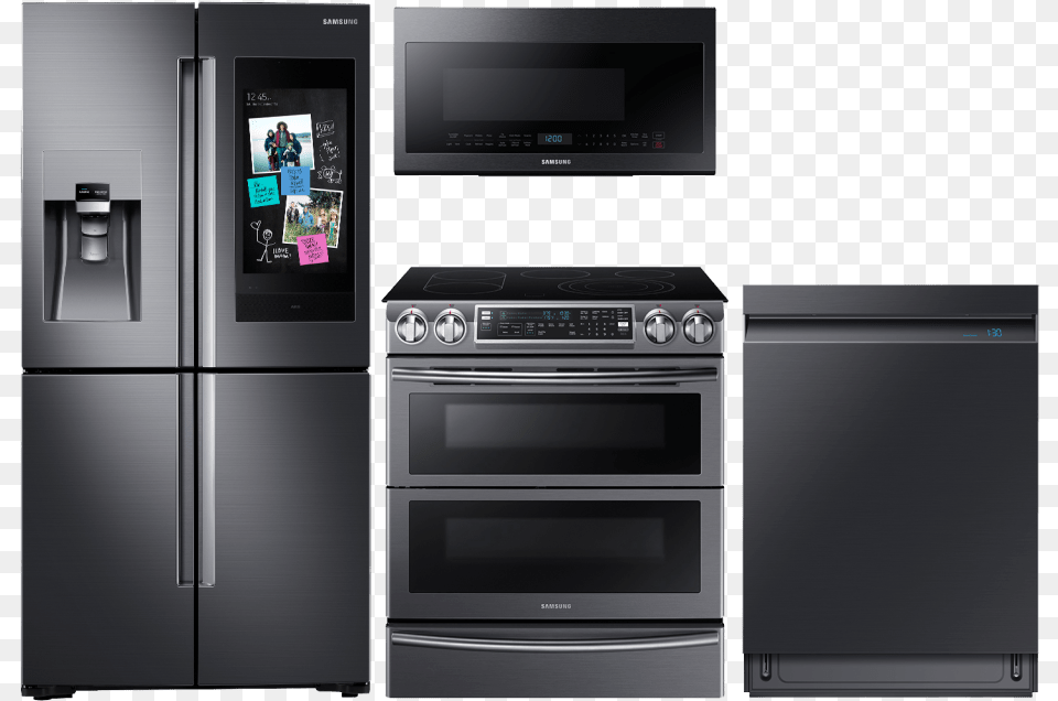Samsung Family Hub 2018, Appliance, Device, Electrical Device, Refrigerator Png Image