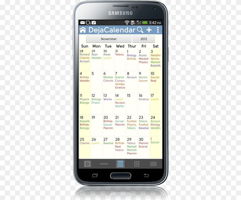 Samsung Galaxy Calendar, Electronics, Mobile Phone, Phone, Text Png