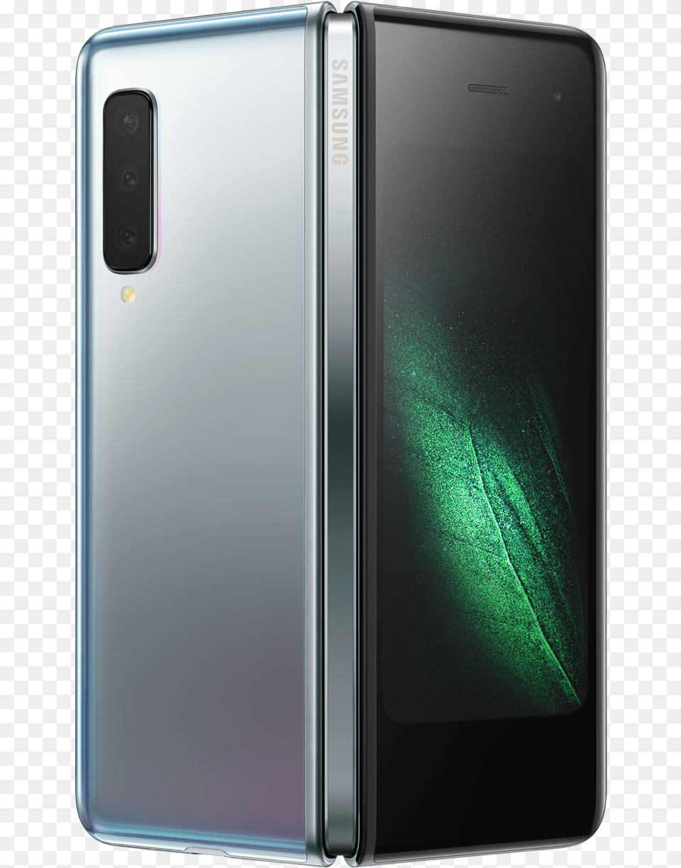 Samsung Galaxy Fold Silver, Electronics, Mobile Phone, Phone Free Png