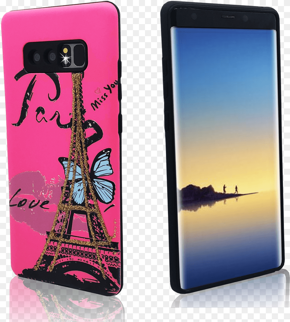 Samsung Galaxy Note 8 Mm 3d Paris Butterfly, Electronics, Mobile Phone, Phone Free Png Download