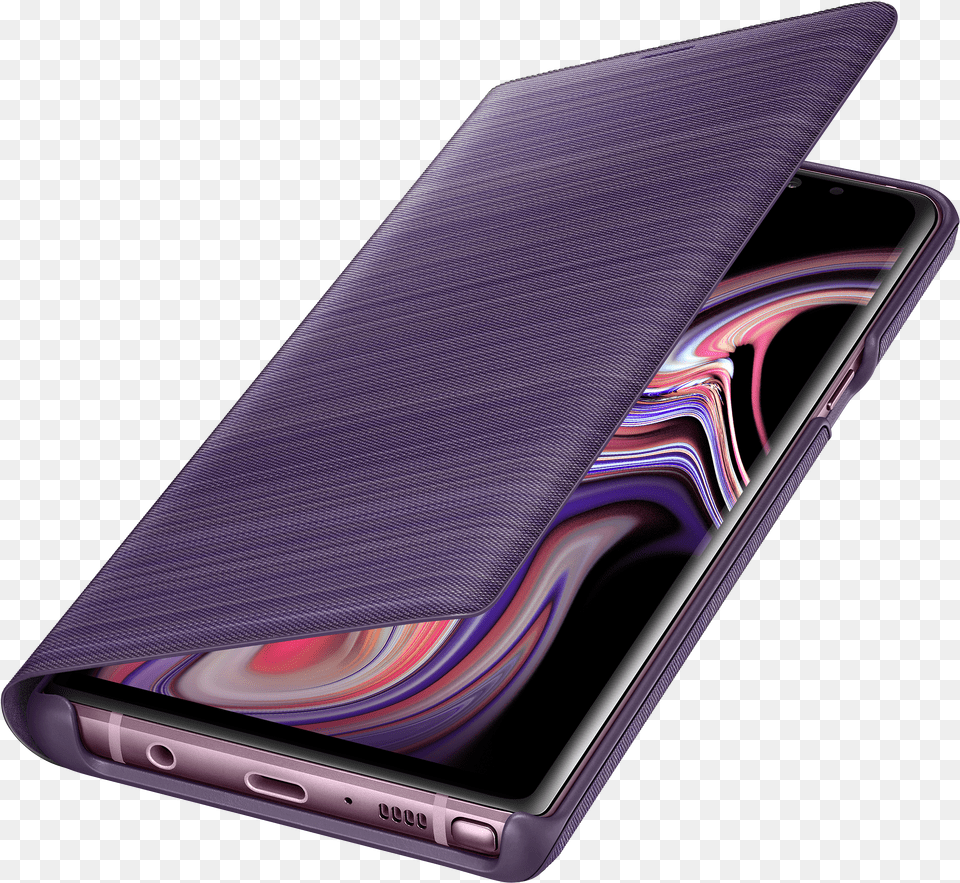 Samsung Galaxy Note 9 Led Wallet Cover Lavender Purple Png
