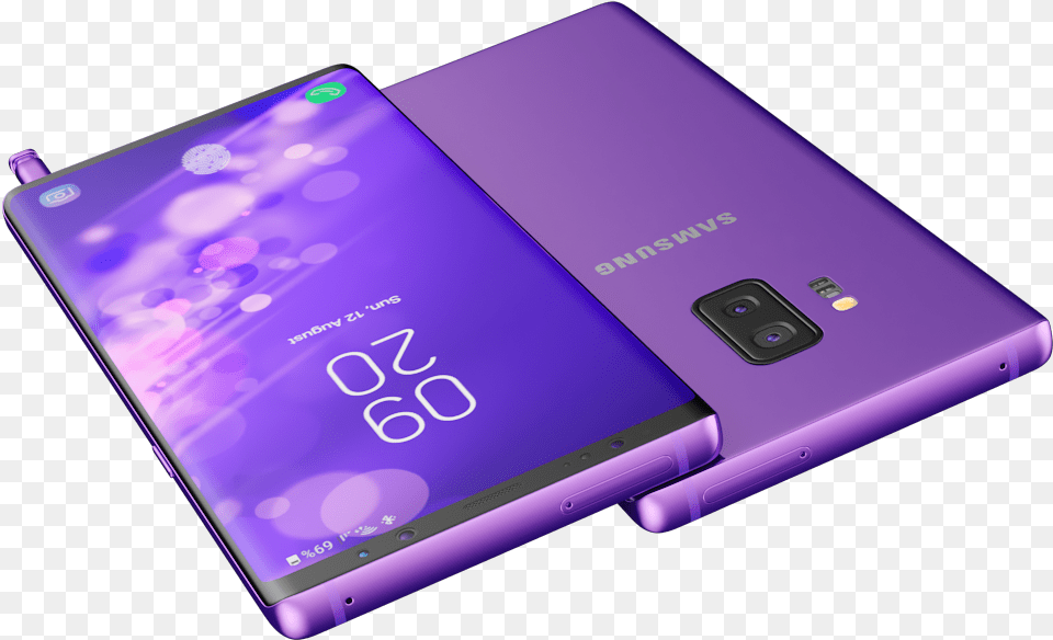 Samsung Galaxy Note 9 Purple Concept, Electronics, Mobile Phone, Phone Png