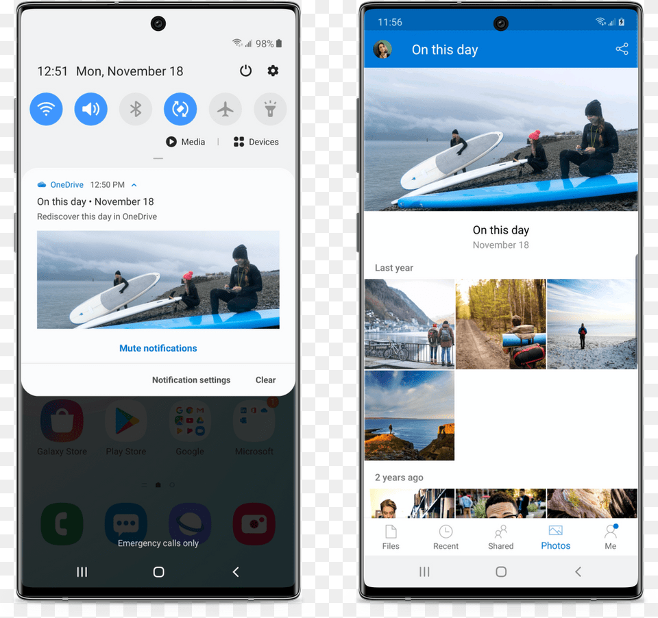 Samsung Galaxy Note10 Delivers Onedrive Gallery Experience Samsung Onedrive, Electronics, Person, Phone, Mobile Phone Png Image