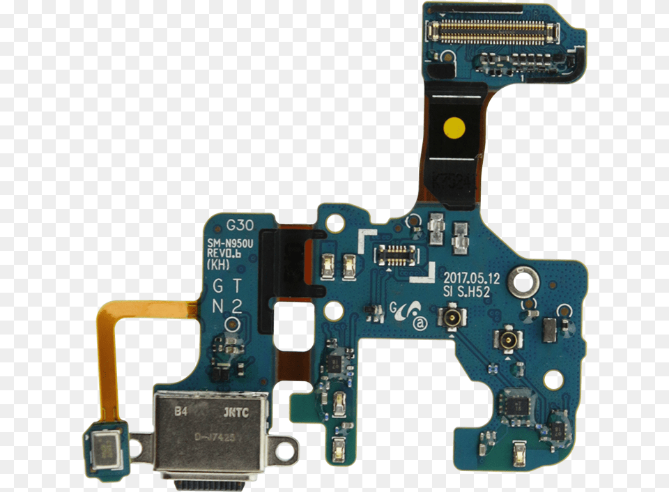 Samsung Galaxy Note8 Usb C Connector Assembly Flex De Carga Note, Electronics, Hardware, Computer Hardware, Printed Circuit Board Free Png Download